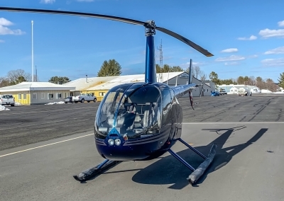 Helicopter-Robinson R44 front- Robertson-airport- Interstate Aviation Inc.
