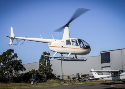 Robinson R44 helicopter Robertson-airport- Interstate Aviation Inc.